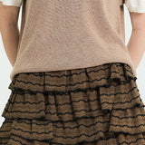 Layered Ruffle Textured Shorts (SHORTS ONLY)