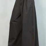 Washed Wide-Leg Pleated Pants