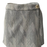 Chevron Jacquard Zip-Up Sleeveless Top & Shorts (SHORTS ONLY)