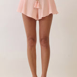 Halter Smocked Peplum Top & Flowy Shorts Set (SHORTS ONLY)