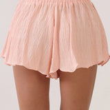 Halter Smocked Peplum Top & Flowy Shorts Set (SHORTS ONLY)