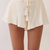 Halter Smocked Peplum Top & Flowy Shorts Set (SHORTS ONLY)