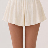 Halter Smocked Peplum Top & Flowy Shorts Set (SHORTS ONLY)