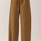 Elastic Waist Drawstring Wide-Leg Pants