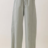 Elastic Waist Drawstring Wide-Leg Pants