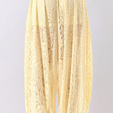 Floral Lace Open-Back Halter Top &  Elastic-Waist Balloon Pants (PANTS ONLY)