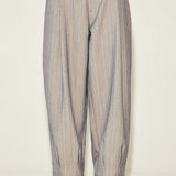 Pinstripe Buckle-Halter Top & Barrel Pants Set (PANTS ONLY)