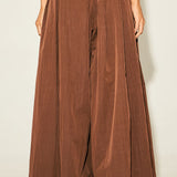 Flowy Pleated Wide-Leg Pants (PANTS ONLY)