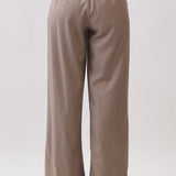Asymmetric Wrap Detail Wide Leg Pants