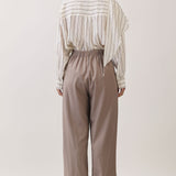 Striped Shawl Detail Shirt