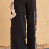 Pleated Utility Wide-Leg Pants (PANTS ONLY)