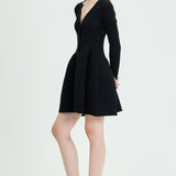 Button-Up Ribbed Knit Dress