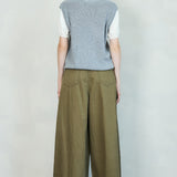 Short Sleeve Knit Layered Vest Top (TOP ONLY)