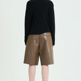 Two-Tone Knit Top with Draped Contrast Detail (TOP ONLY)