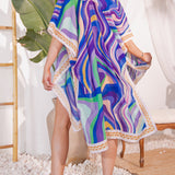 Bandeau Bikini Swimsuit & CoverUp Set