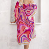 Bandeau Bikini Swimsuit & CoverUp Set