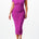 mesh off shoulder midi dress
