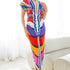 deep v neck front drapes midi dress