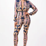 Zip-Up Style Jacket and Leggings Set