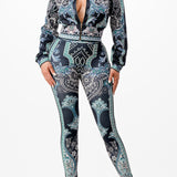 Zip-Up Style Jacket & Leggings Set