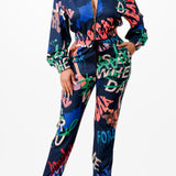 Multicolor Jacket & Jogger Pants Set