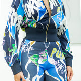 Zip-UP Jumper & Pants Set