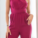 Convertible Halter Jumpsuit