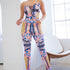corset top and legging style jumpsuit