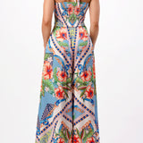 Convertible Wide Leg Jumpsuit