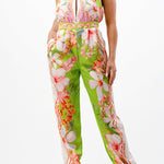 satin halter neck sleeveless backless jumpsuit