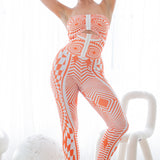 Super High Waist Corset Leggings & Bandeau Set