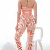Super High Waist Corset Leggings & Bandeau Set