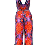 Cowl Neck Jumpsuit with Bare Back