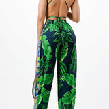 Cowl Neck Jumpsuit with Bare Back