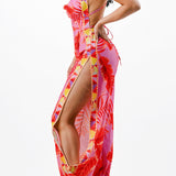 Cowl Neck Jumpsuit with Bare Back