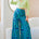 high waisted wide pants in green