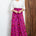 high waisted wide pants in red