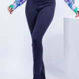 Side Slit Slim Fit Pants