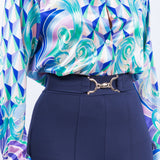 Side Slit Slim Fit Pants