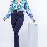 Side Slit Slim Fit Pants