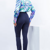 Side Slit Slim Fit Pants