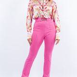 Side Slit Slim Fit Pants