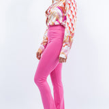 Side Slit Slim Fit Pants