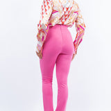 Side Slit Slim Fit Pants