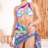halter bikini and cover-up set