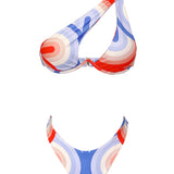 Cutout One Shoulder Bikini 3 Piece Set