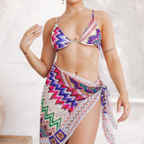 3 pc Bikini and Cover-up Set 