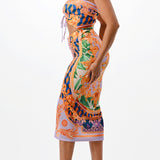 Adjustable Ruched Midi Skirt Set