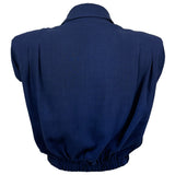 Shoulder Pad Linen Shirt