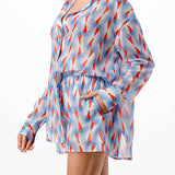 Oversized Shirt And Short Pants Set